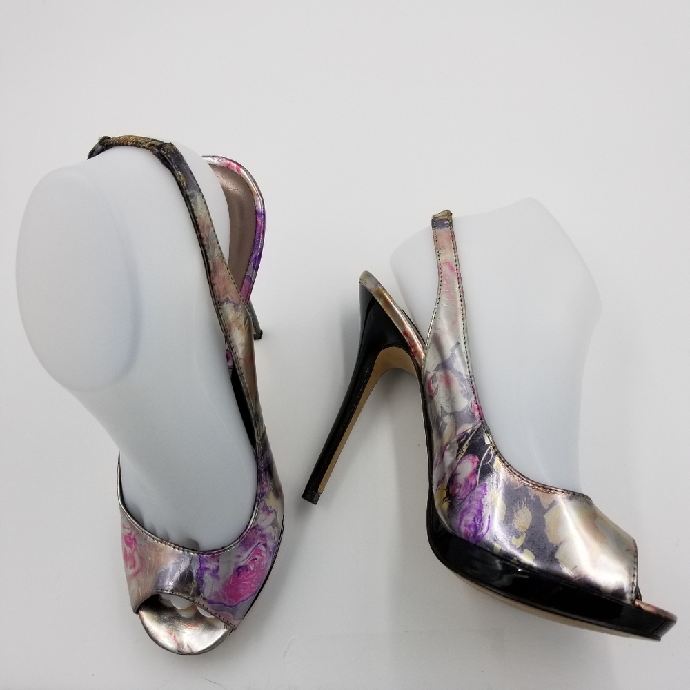 Steve Madden Luxe Floral Slingback Heels